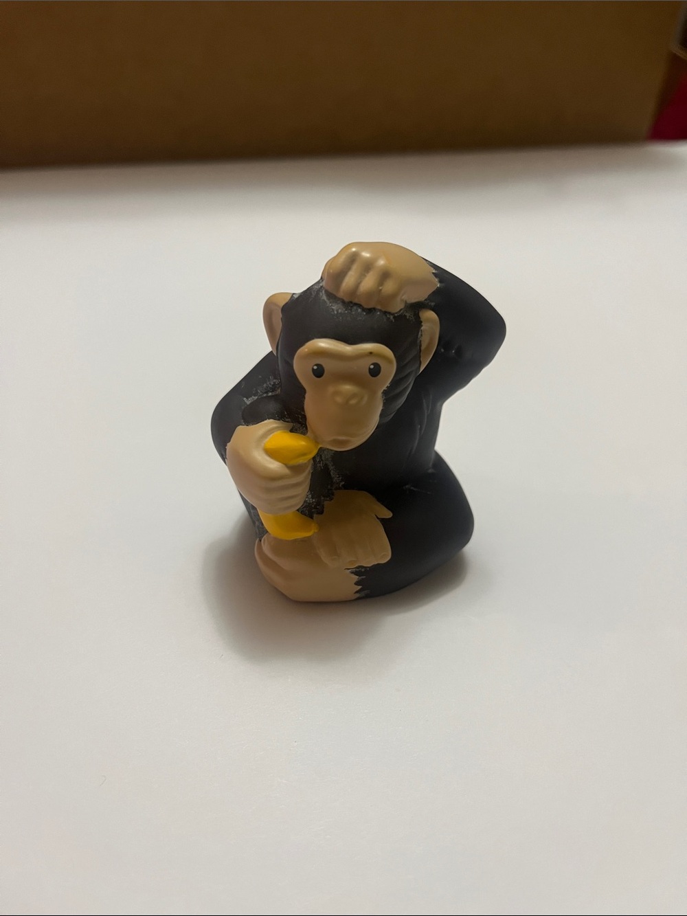 Fisher Price Little People Monkey With Banana Figure 2014 Zoo Safari